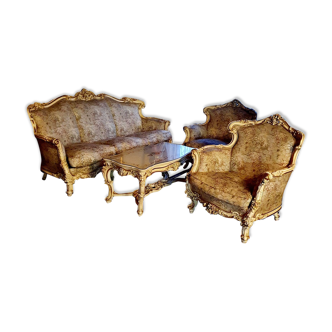 Italian baroque living room set