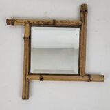 Beveled bamboo mirror early 20th century