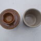 Water butter dish in Berry stoneware