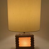 Art deco ceramic table lamp, Andre Fau Boulogne France circa 1940s