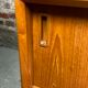 Scandinavian style enfilade in solid teak and pencil feet