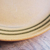 Three dinner plates in sandstone Sarreguemines