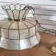 Suspension nacre et laiton, vintage, années 60 / 70