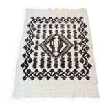 Tapis couverture vintage tribal en laine