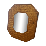Rattan mirror