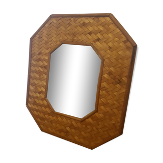 Rattan mirror