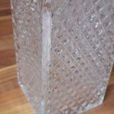 Faceted glass whisky carafe