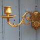 French Antique bronze piano wall candle sconce Art Nouveau stamped E MULLER