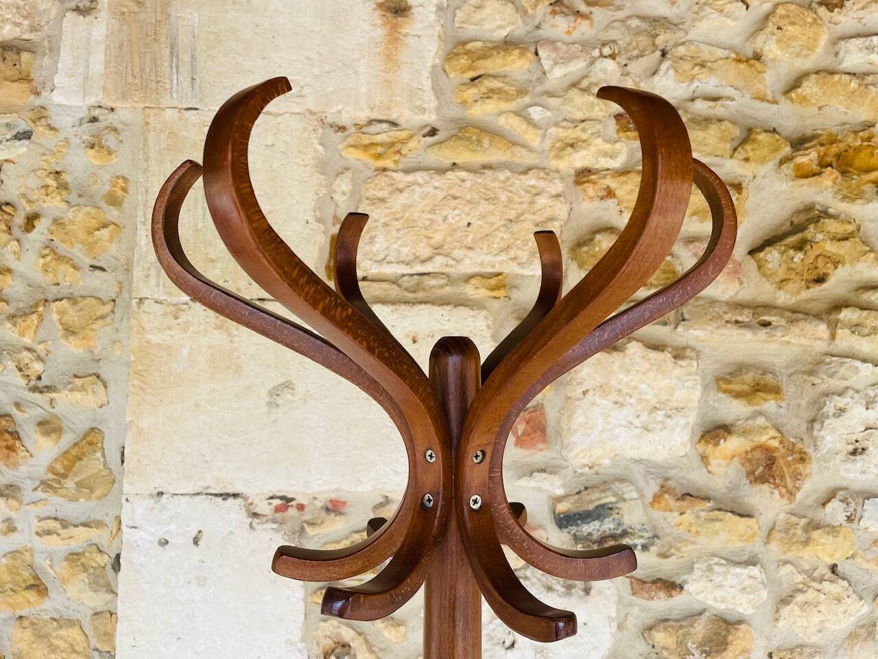 Vintage coat rack on feet by Baumann, circa 60s