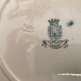 Round dish in opaque porcelain from gien