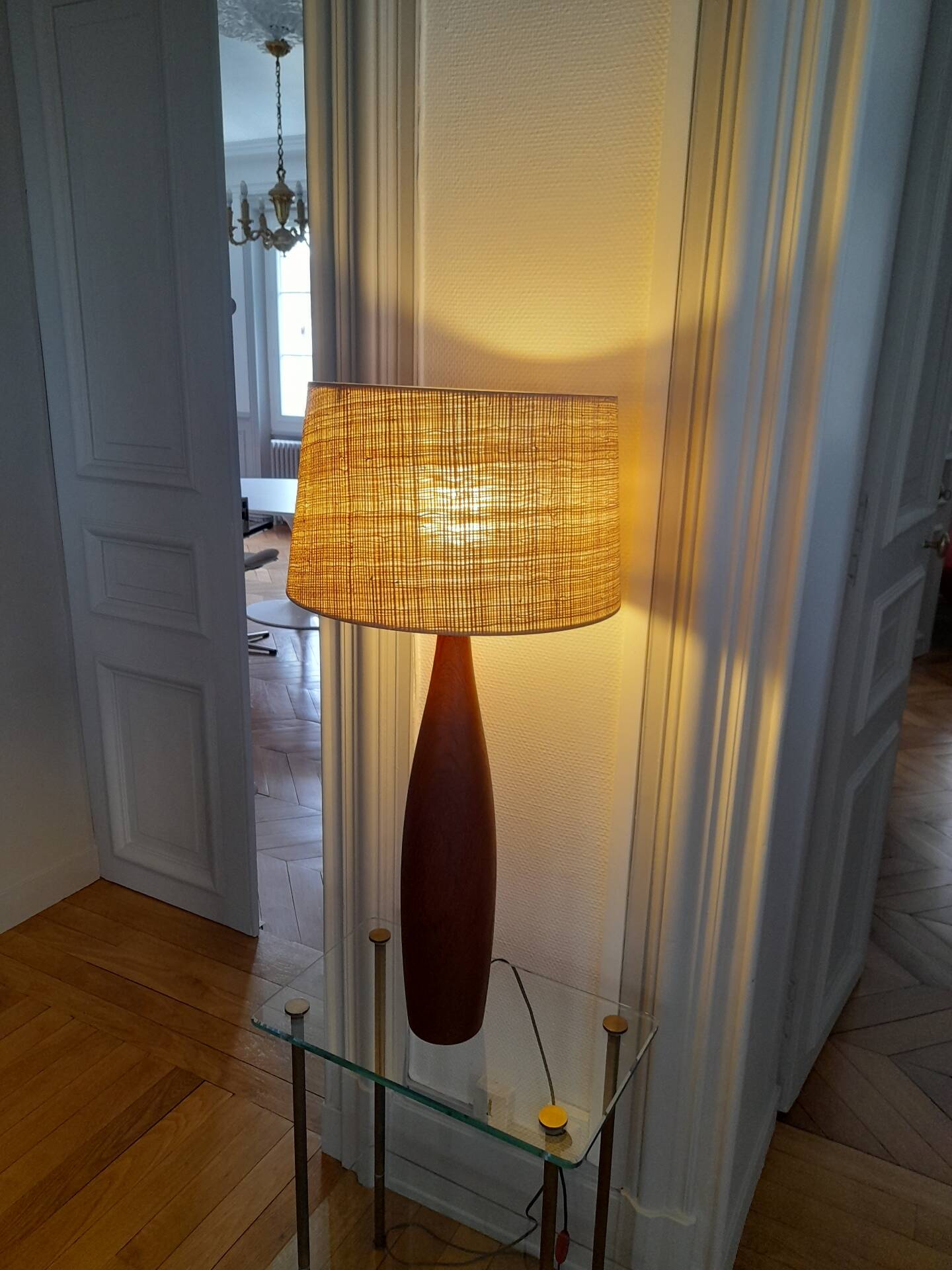 Grande lampe Danoise moderniste signée ESA vintage