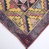 4x7 Tapis Vintage Rose Contemporain Ancien