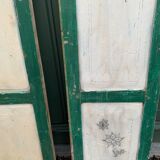 Pair of patinated wooden shutters