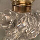 Crystal inkwell cut brass frame or bronze Baccarat Saint Louis XIXe