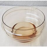 Amber glass salad bowl, 1970