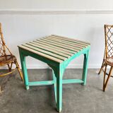 Table patine turquoise