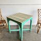 Turquoise patina table