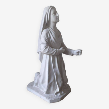 Religious statue of Saint Bernadette