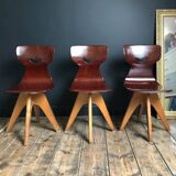 Chaises vintage Smile de Adam Stegner, sièges anciens design