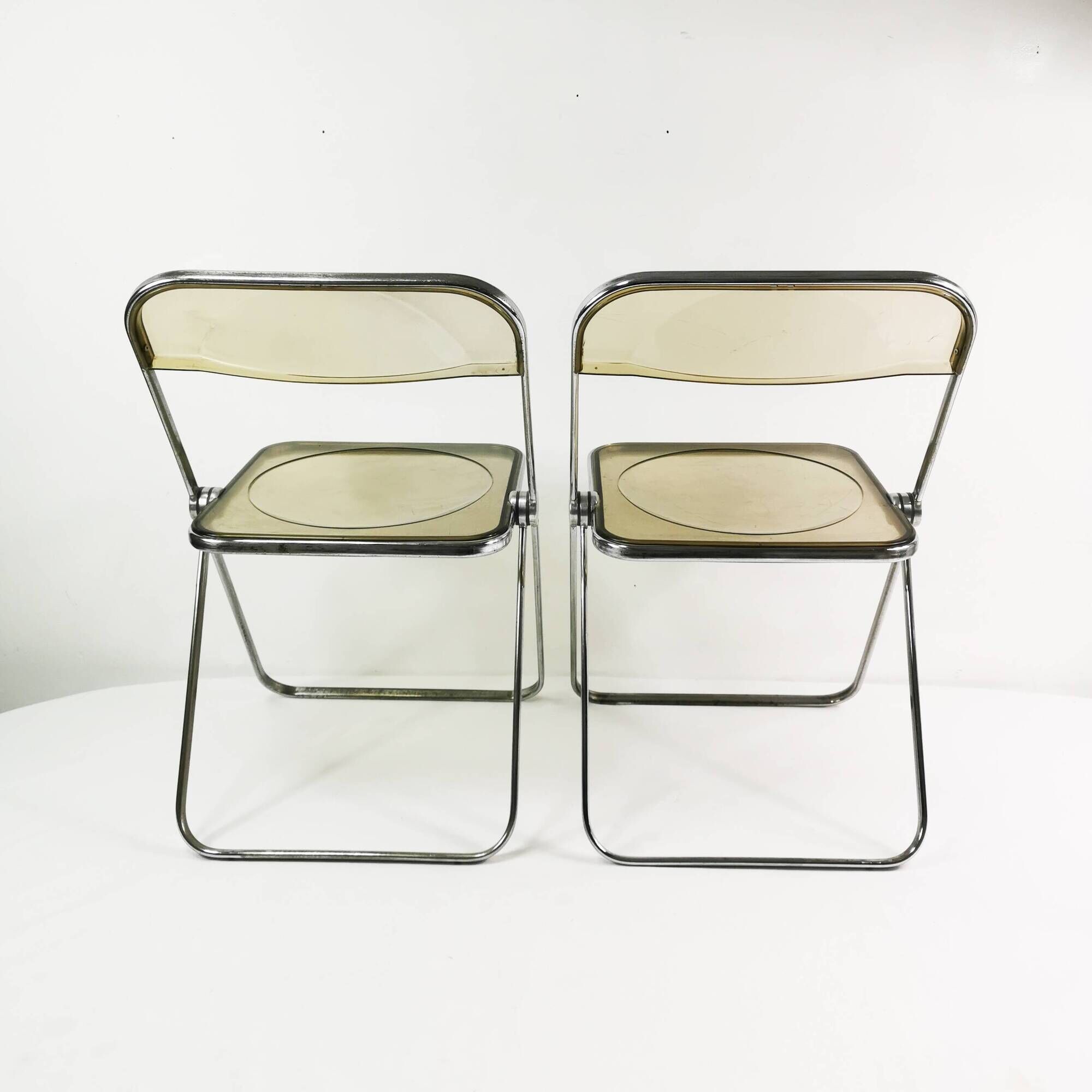 Pair of Plia chairs, Anonima Castelli, designed by Giancarlo Piretti, Italy