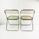 Pair of Plia chairs, Anonima Castelli, designed by Giancarlo Piretti, Italy