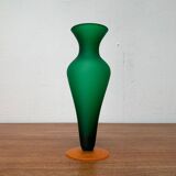 Glass vase from the Italian Satinato series attributed to Carlo Moretti, 1970s.