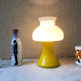 Bedside lamp glass opalin vintage 70