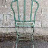 Set of 2 folding garden chairs XIXth