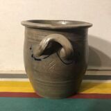Lot 5 old blue sandstone 3 pots - carafe - vintage decoration tonneau