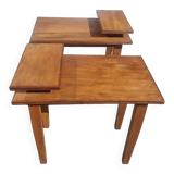 Paire de petite table tablette vintage