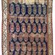 Tapis couloir antique fait main collectible du Nord-Ouest persan 5,2' x 10,7' (158 cm x 326 cm) années 1830 - 1B549