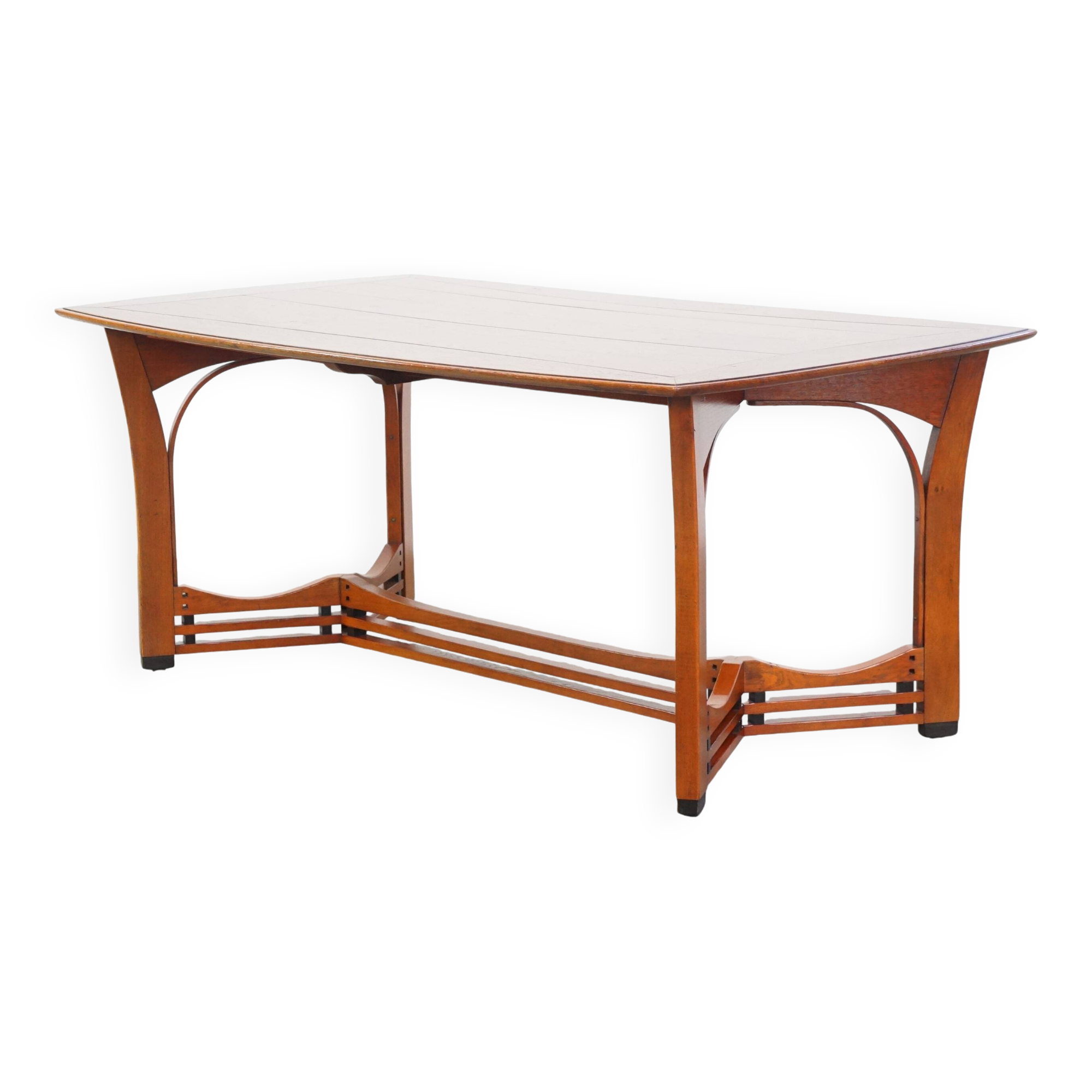 4 to 6-person Art Nouveau design dining table by Schuitema