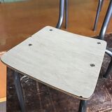 Pair of small kindergarten chairs formica vintage 1960S