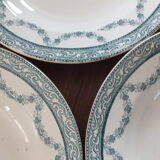 3 hollow plates Moulin des Loups & Hamage service Lola