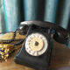 Vintage bakelite dial phone
