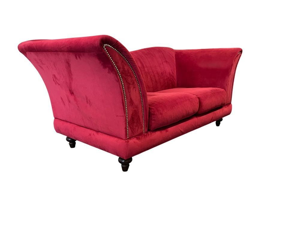 Vintage pink and red sofa