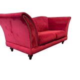 Vintage pink and red sofa