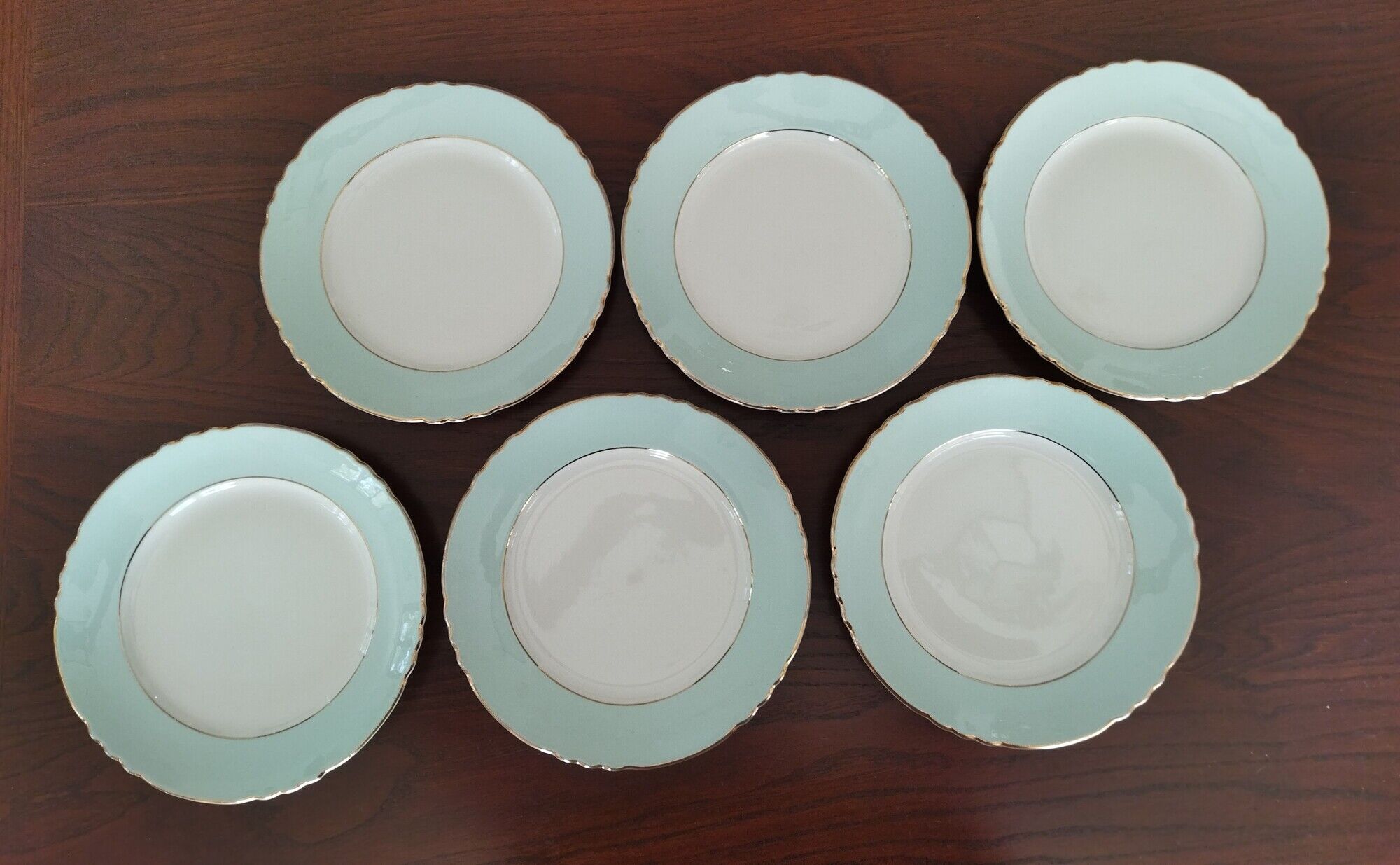 Set of 12 flat plates Orchies Nord "Callisto"