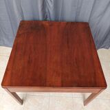 Vintage walnut table with 2 drawers