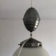White opaline hanging lamp rises and drops vintage 1930 57cm