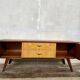 Enfilade vintage TV/Hi-Fi with tapered legs