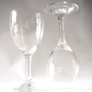 Set of 6 chiseled glasses