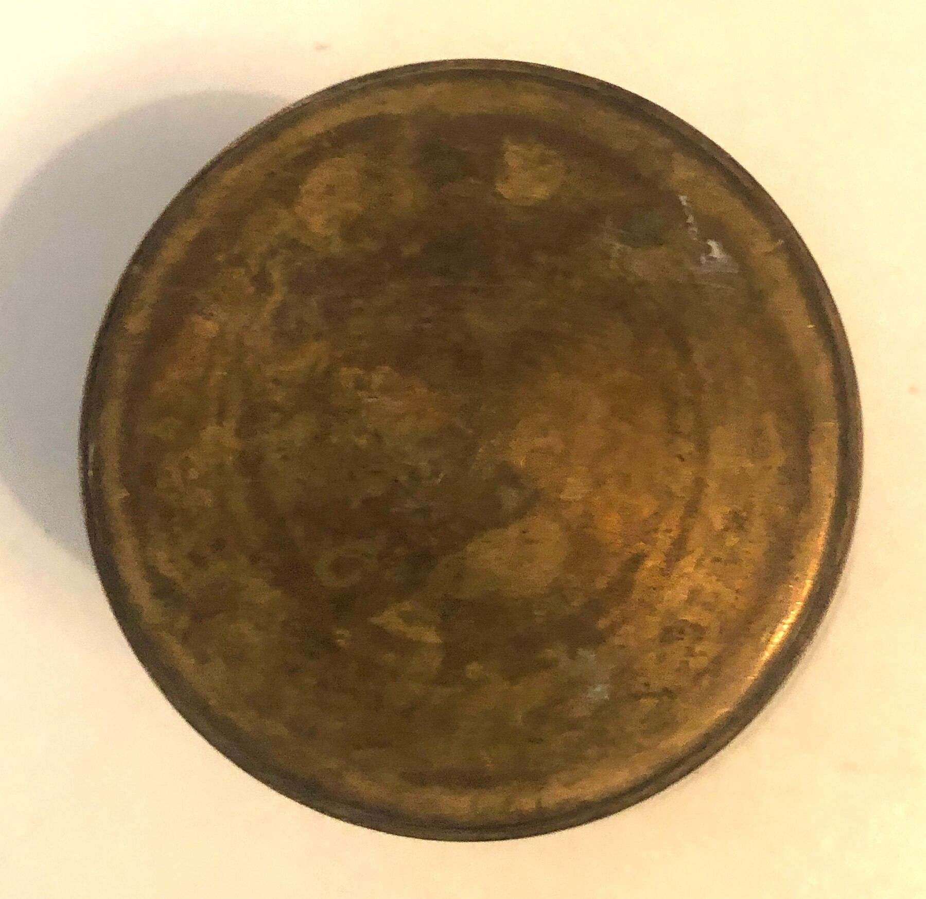 Antique brass vase