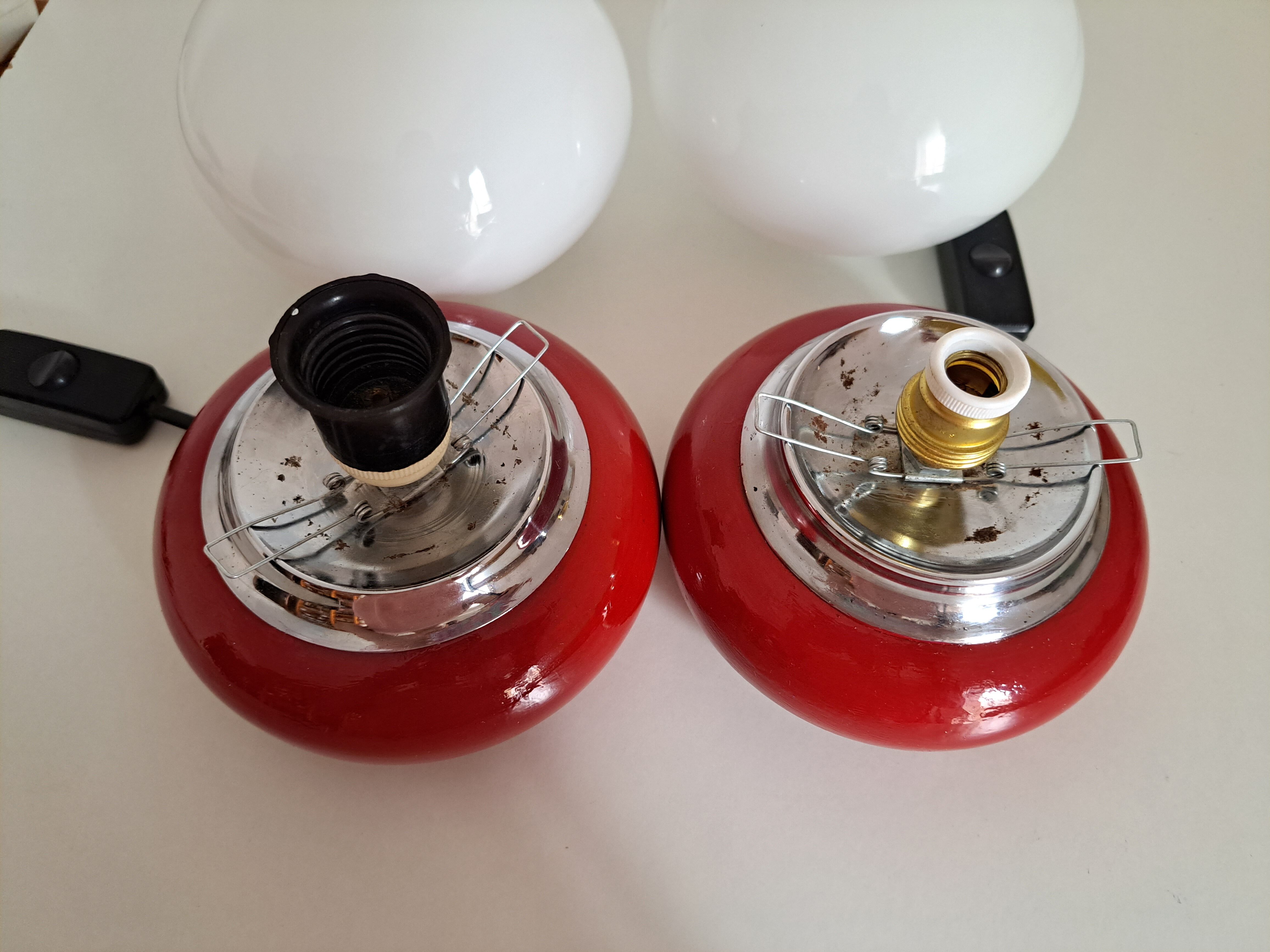 Pair of vintage bedside lamps