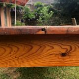 Table de ferme vitrifiée