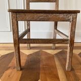 Chaise ancienne bois et cannage