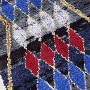 Tapis Marocain boucherouite coloré - 116 x 213 cm