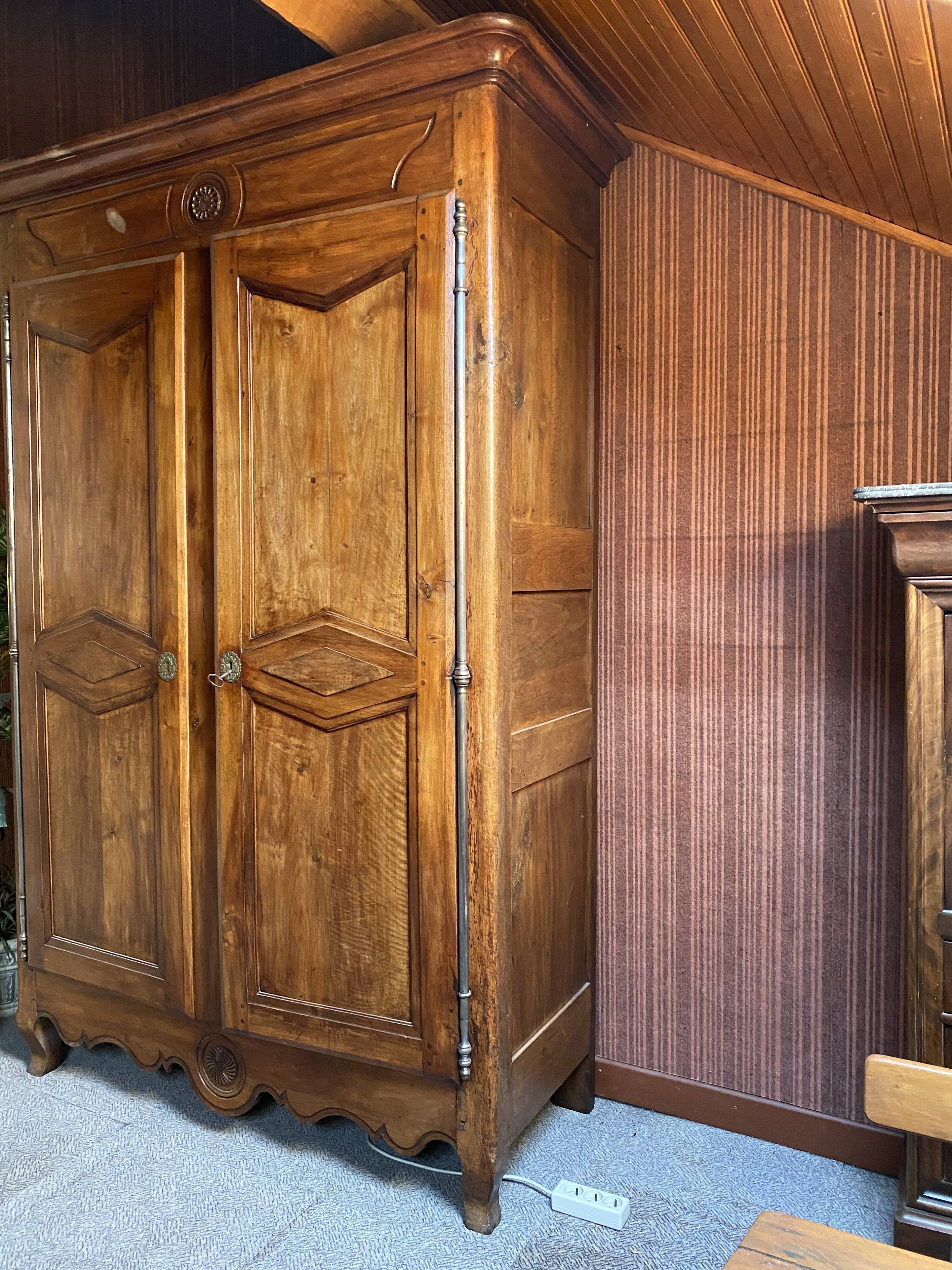 Louis XV walnut wardrobe