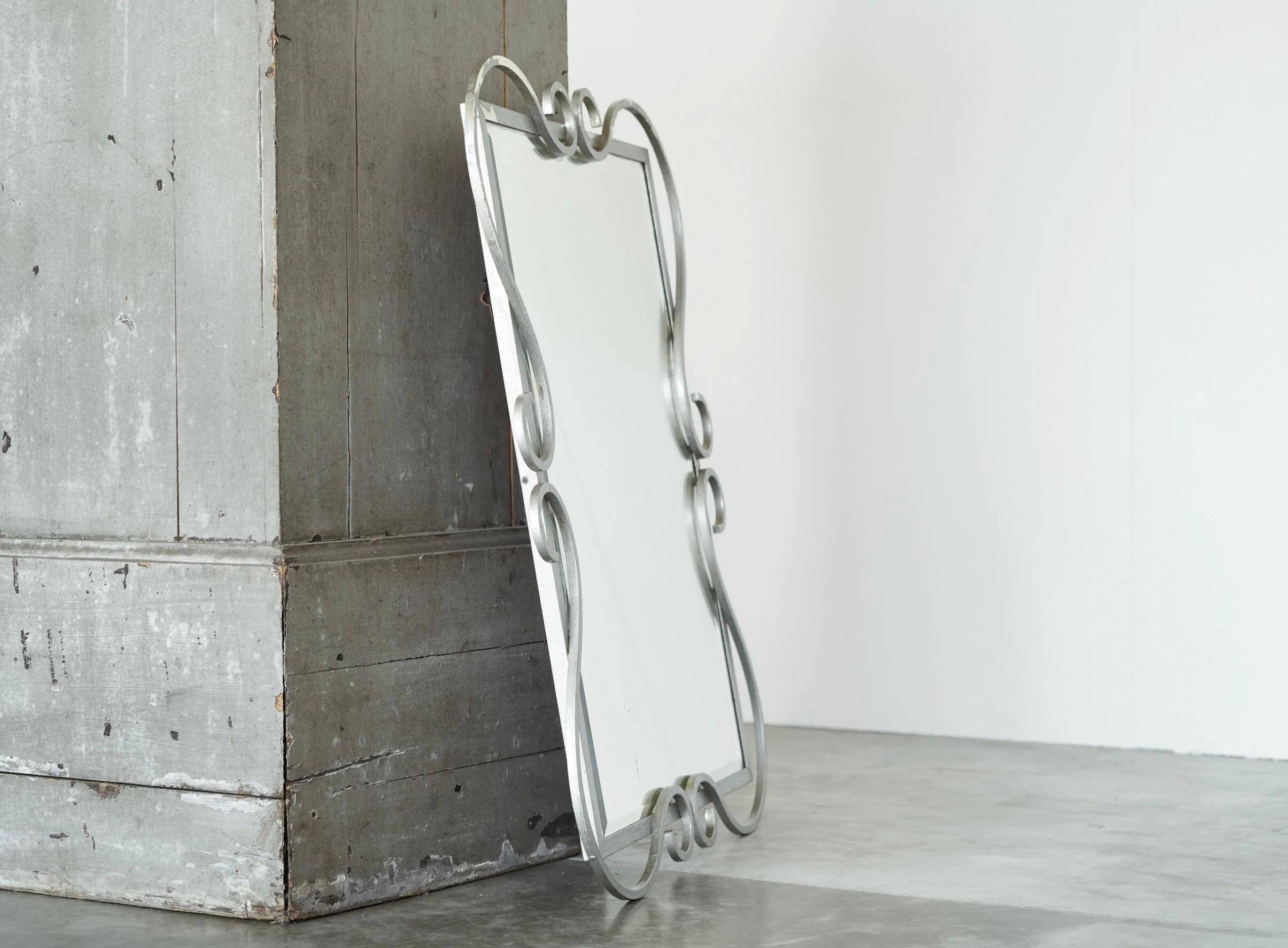 Mid-century metal mirror by Mirox Belgium, 1950