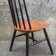 two vintage Scandinavian bistro chairs